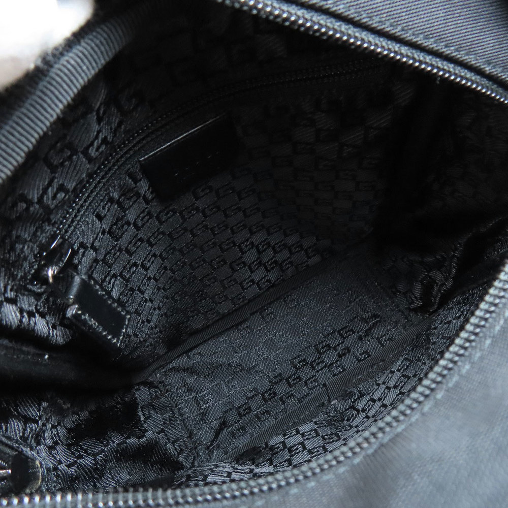 Gucci Shoulder Bag Canvas Sling Black - Picture 6 of 10